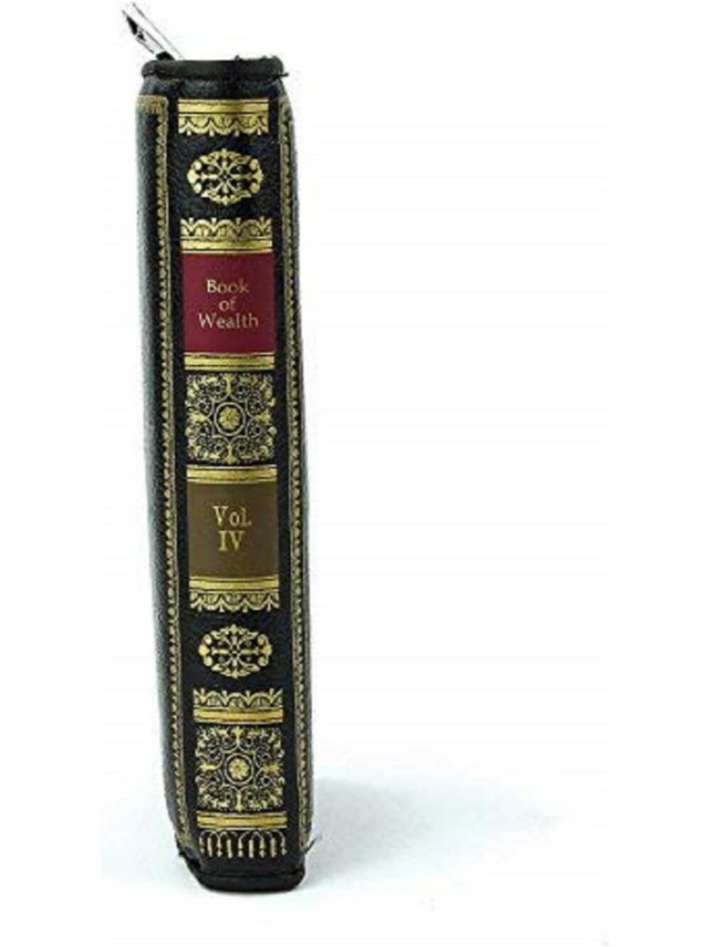 Vintage Book of Wealth Wallet | Multi Card and Cash Holder | Magnetic Clasp Clos